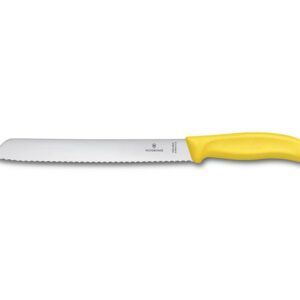 Victorinox Brotmesser 21cm Wellenschliff gelb