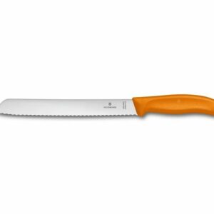 Victorinox Brotmesser 21cm Wellenschliff orange