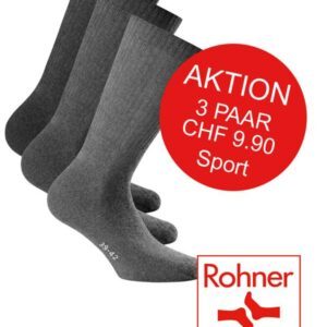 Socken Basic, Sport 3er Pack M 39-42