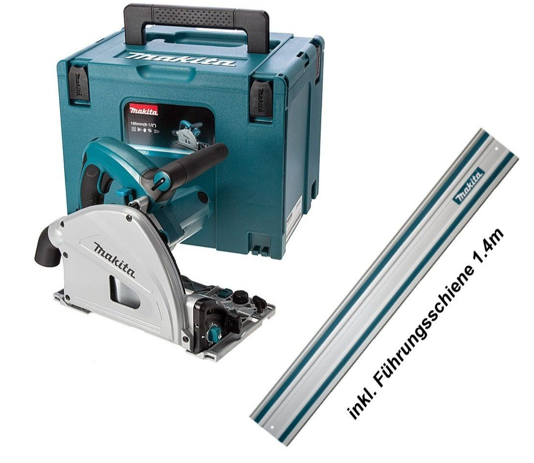 Makita Tauchsäge 56 mm SP6000J1 inkl. Führungsschiene 1.4m