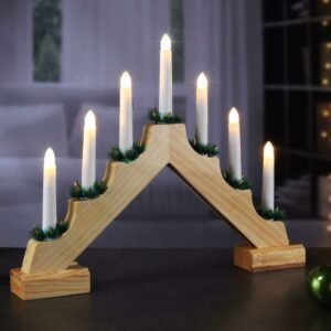 Weihnachtsleuchter mit 7 Kerzen
