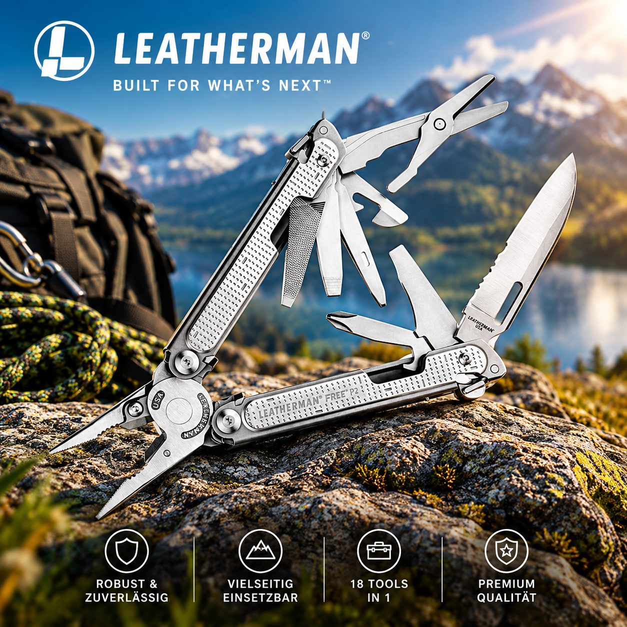 Leatherman Multi-Tool Free P2 Breite 3.4 mm 303526