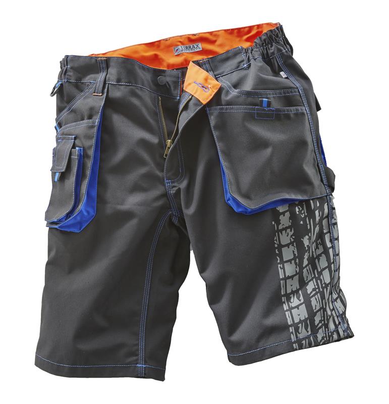 TERRAX WORKWEAR Shorts schwarz/royal/orange 52