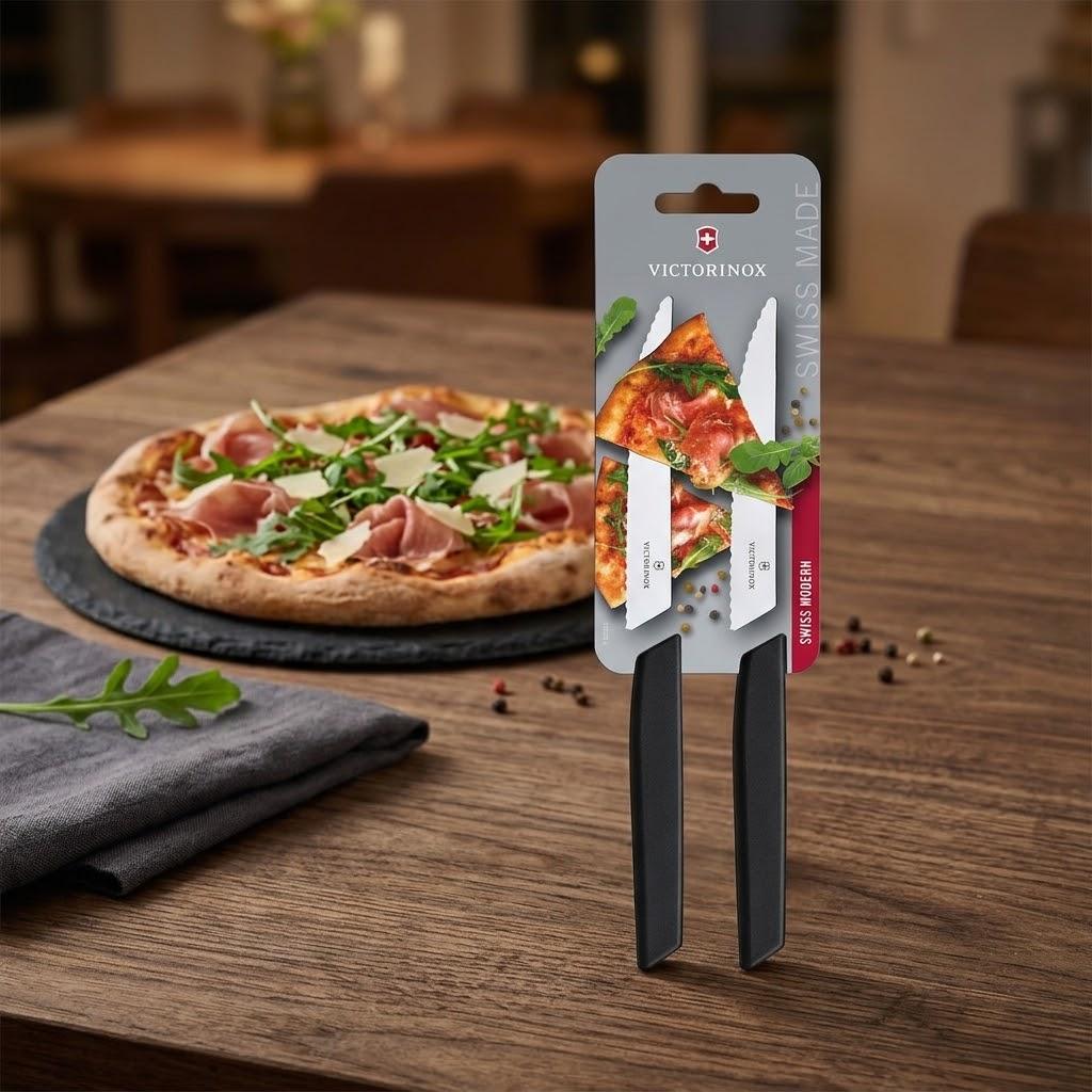Victorinox Steakmesser-Set Swiss Modern 2 Stück, Schwarz