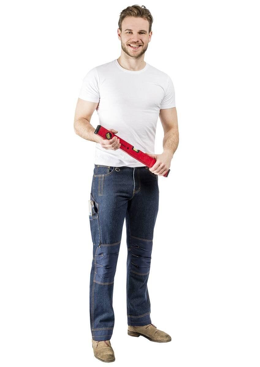 Arbeitsjeans mit Kniebesatz, Farbe Blau, Gr.27