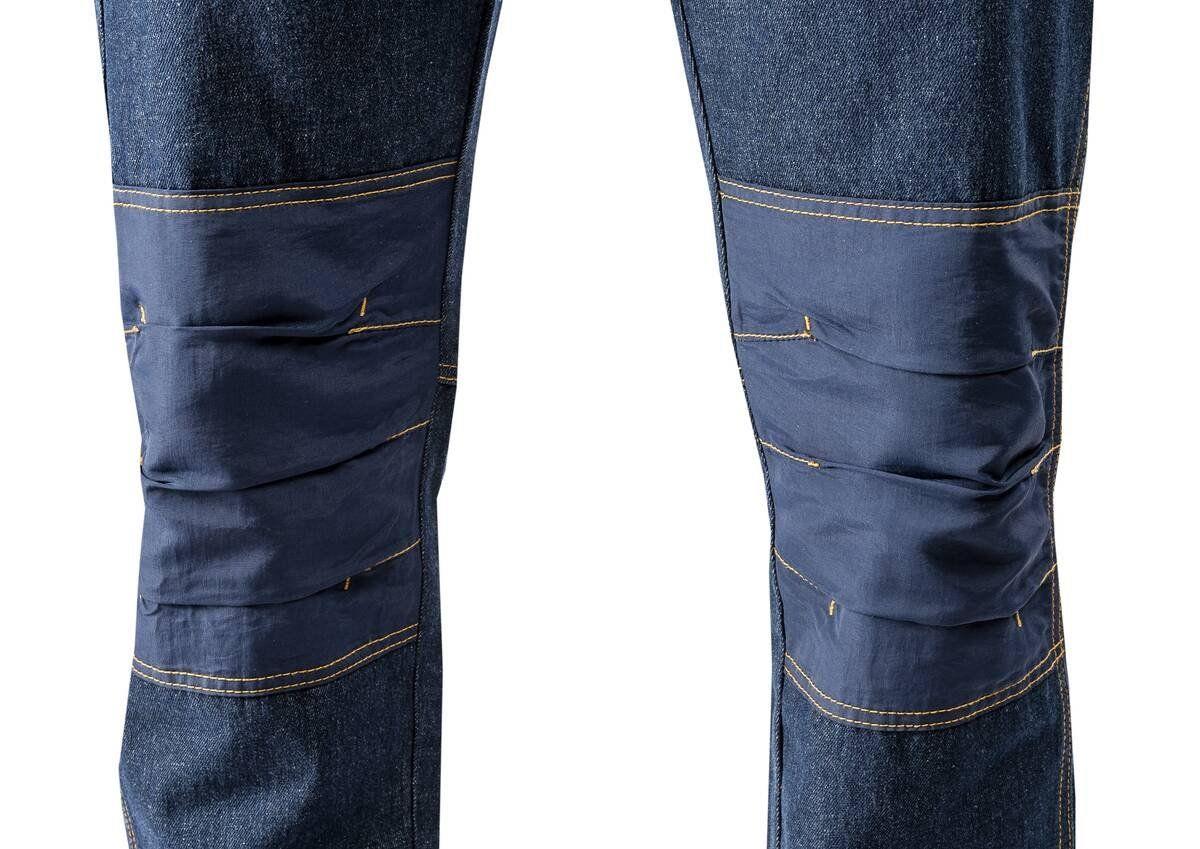 Arbeitsjeans mit Kniebesatz, Farbe Blau, Gr.27 – Bild 3