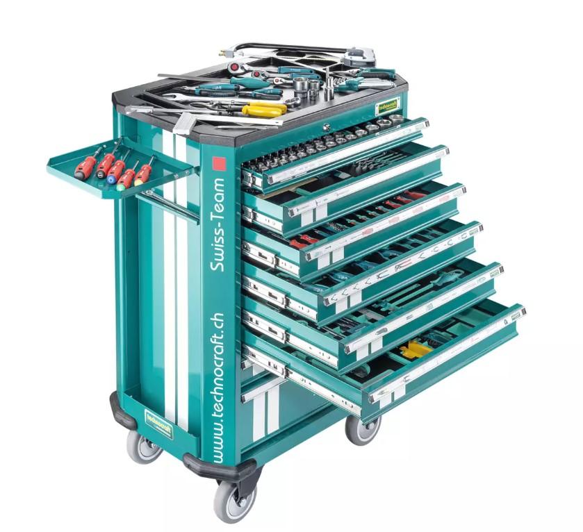 Technocraft Werkstattwagen SWISS TEAM 297-tlg. 665215