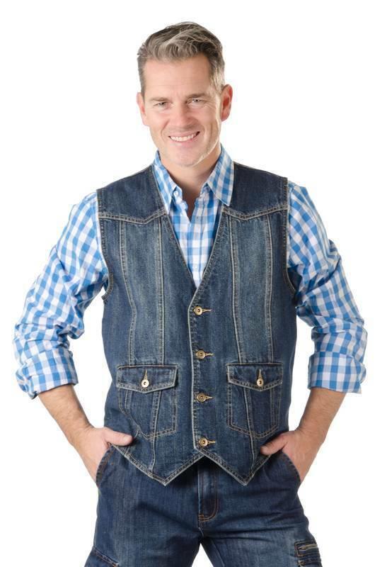 Jeans Weste im lässigen Schnitt Gr. M