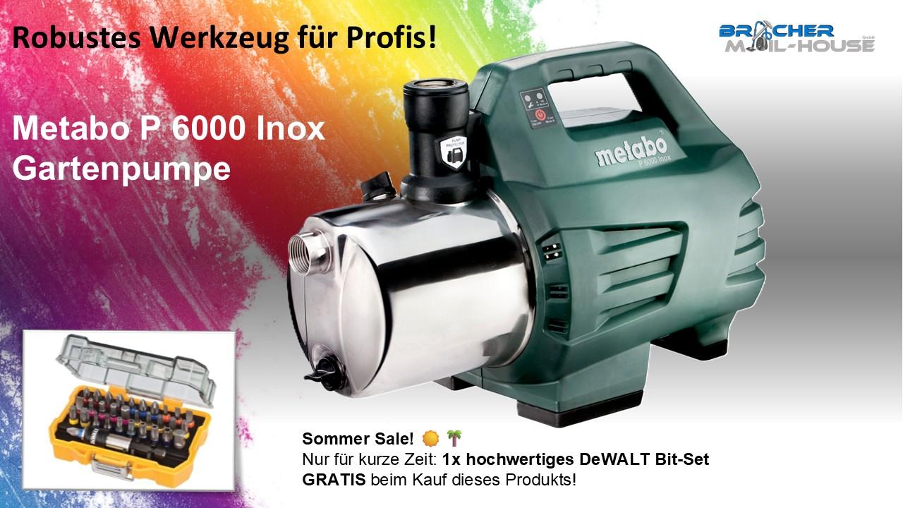 Metabo P 6000 Inox Gartenpumpe 600966180