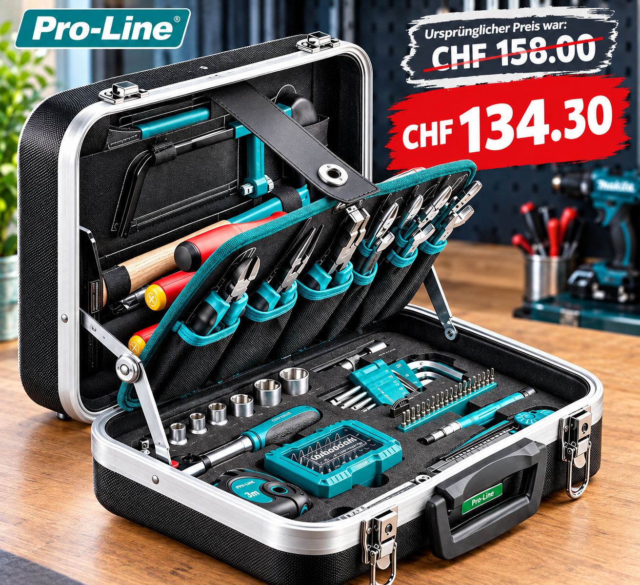 Technocraft ABS-Werkzeugkoffer PRO MINI 109-tlg.
