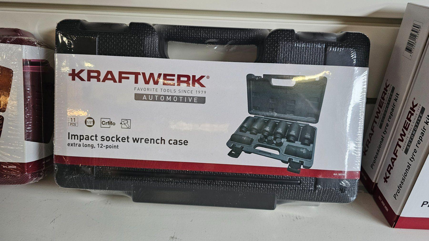Kraftwerk 1/2" Schlag Stecknuss-Satz 12 Kant