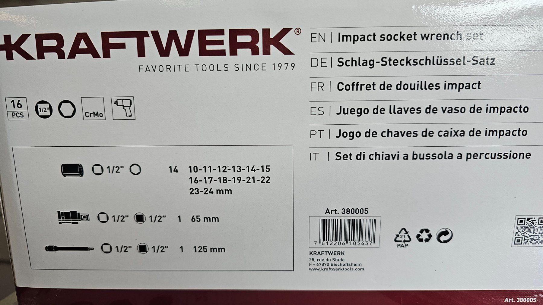 Kraftwerk 16-t. Schlagstecknuss-Satz 1/2" – Bild 4