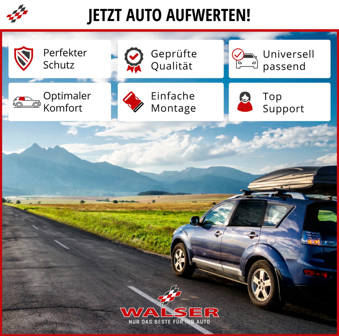 Sonnenschutz Window Sock Premium, 2er Set Sonnenblenden-Seitenscheibe, Auto-Sonnenschutz schwarz. – Bild 7