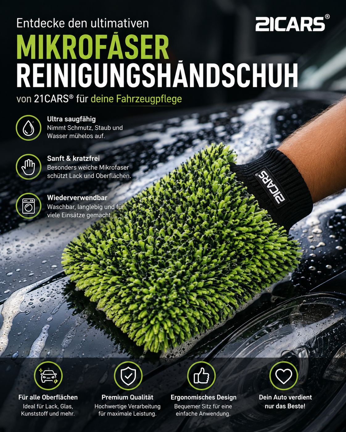 Mikrofaser Waschhandschuh