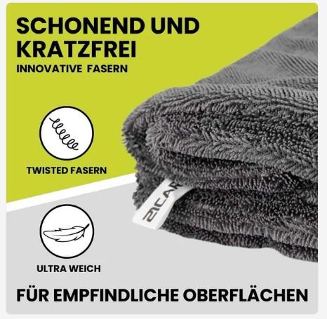 XL PowerDry Trockentuch 1400 GSM 50x80cm Schweizer-Qualität – Bild 2