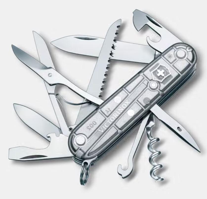 Victorinox Huntsman silver transparent