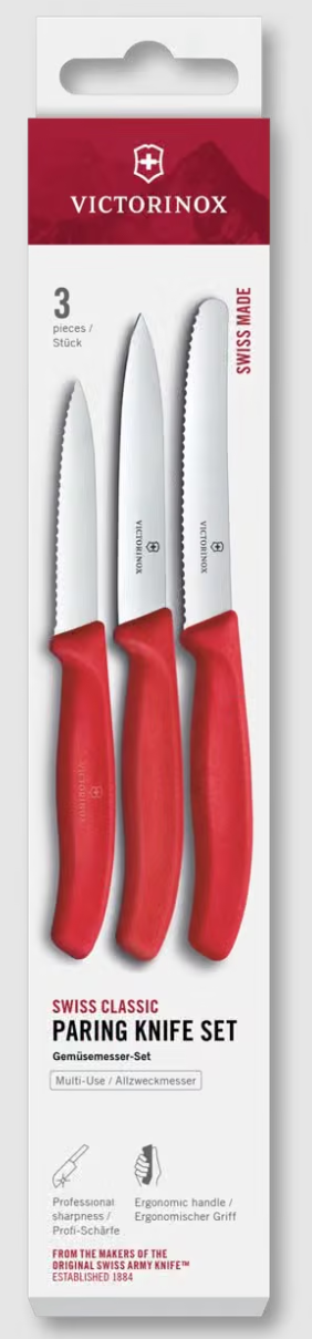 Victorinox Swiss Classic Gemüsemesser-Set, 3-teilig, 11 cm