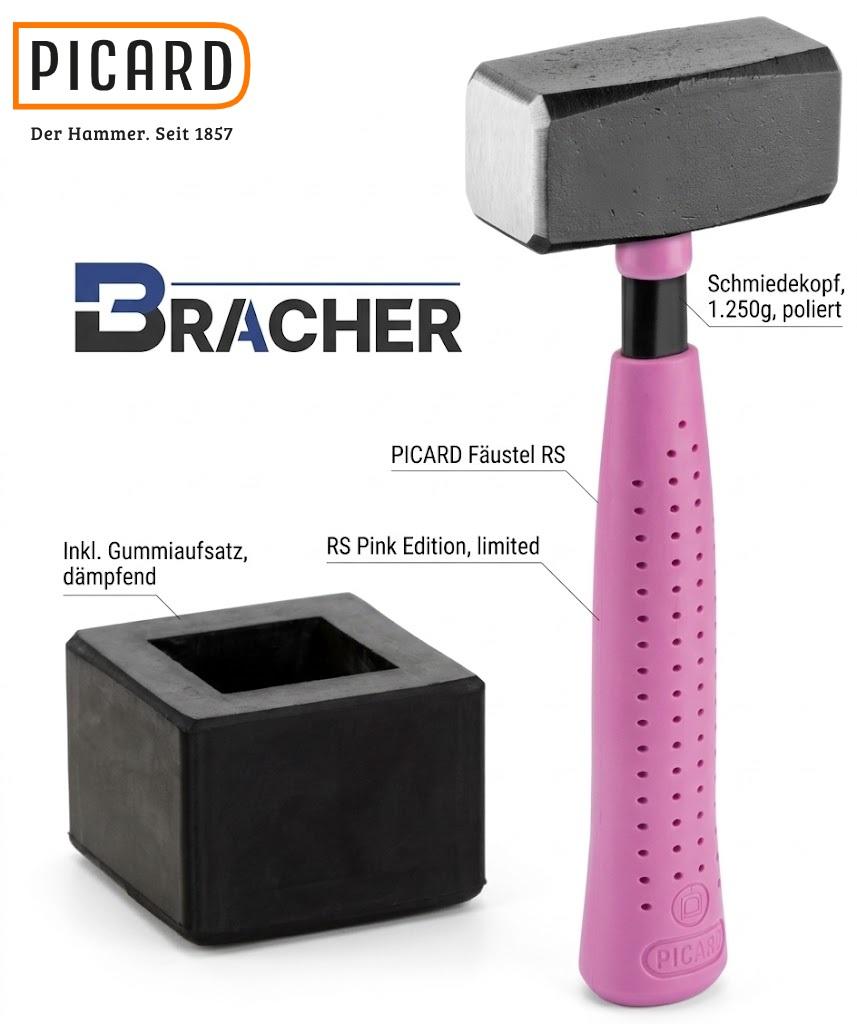 Fäustel Picard Pink Edition 1250g mit Aufsatz