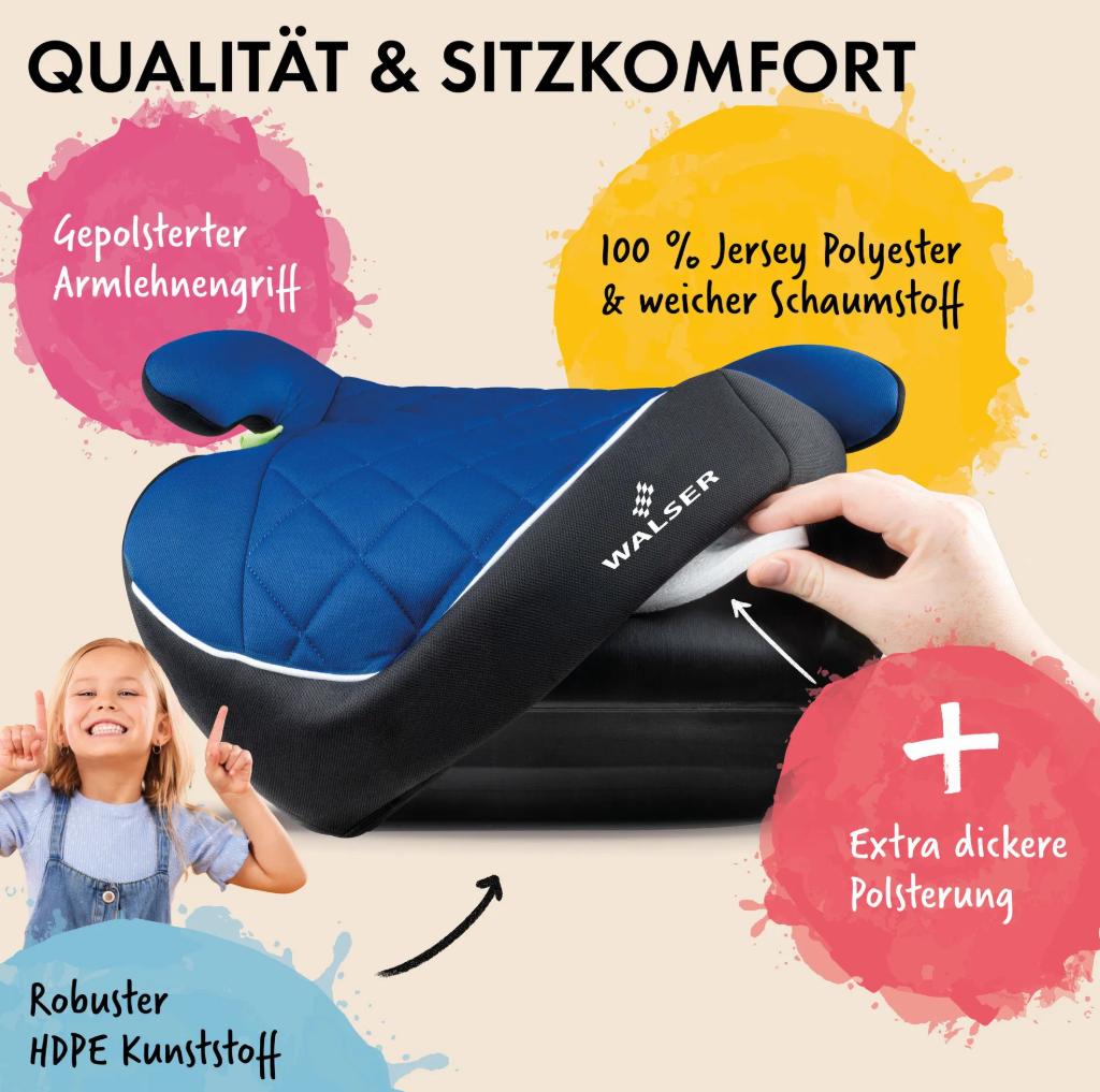 Kindersitzerhöhung Auto Andy mit ISOFIX-Schienen, Premium – Bild 2