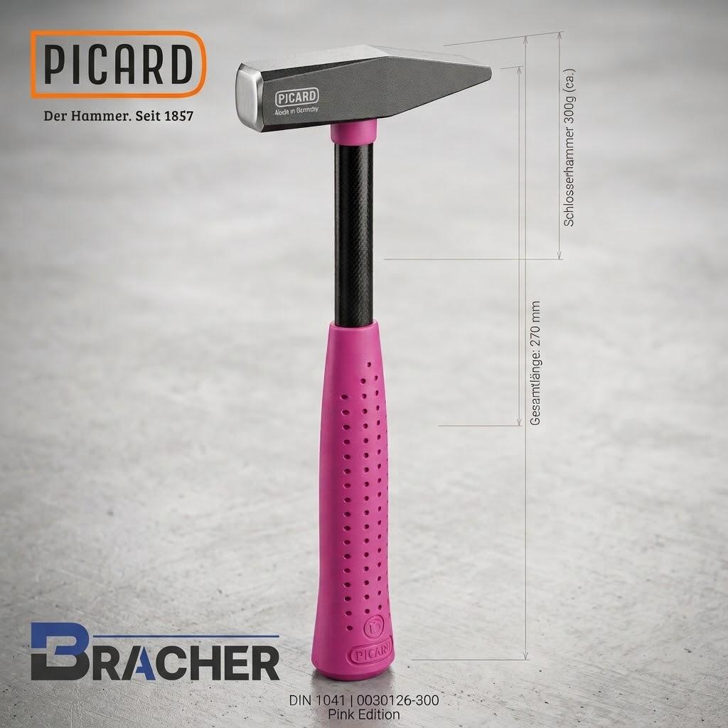 Picard Schlosserhammer Pink Länge=270 mm Gewicht=300 gr.